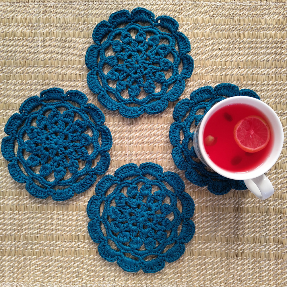 Crochet Mandala Coaster